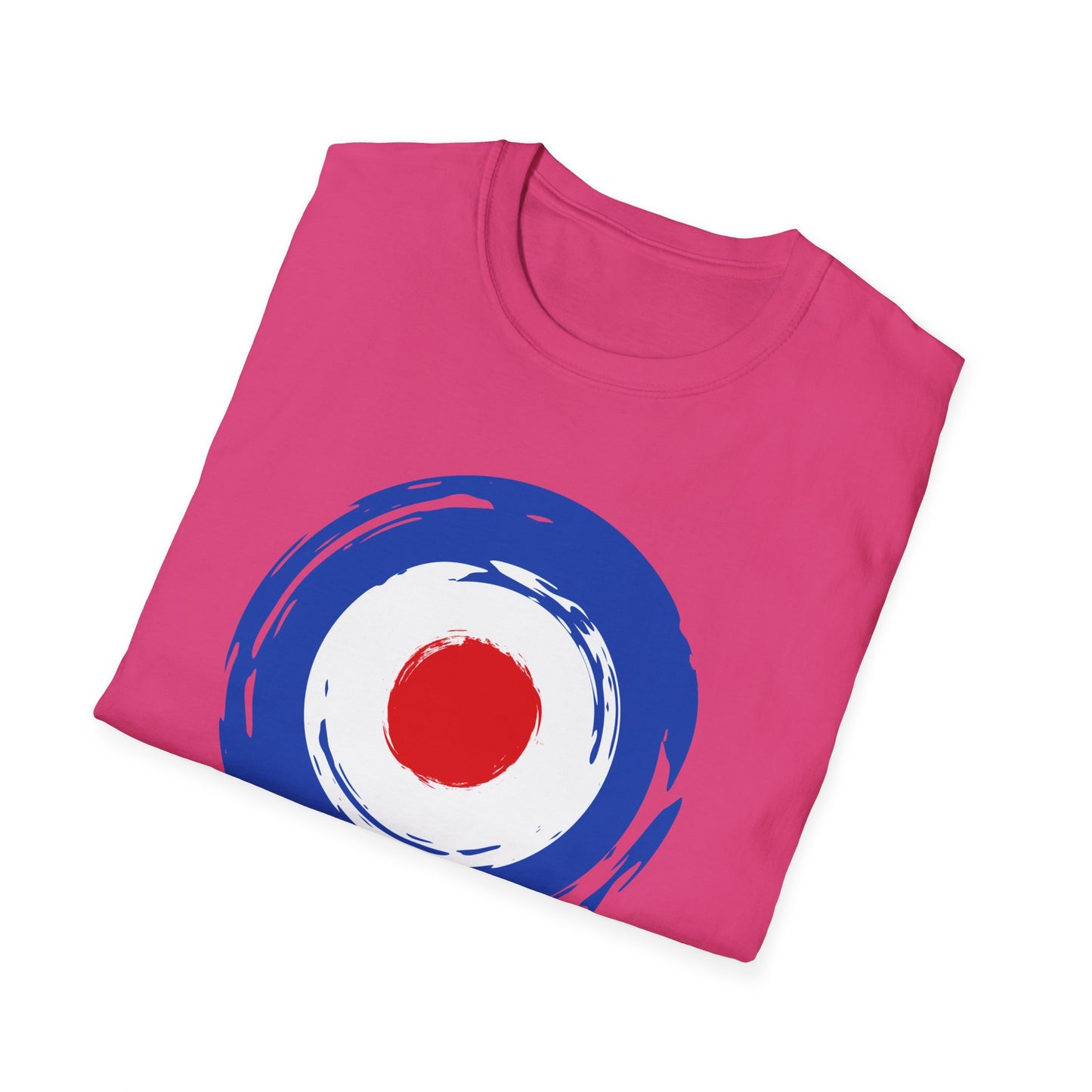 Mod Retro Target Graphic Unisex Softstyle T-Shirt - Design for the Mod Music lover