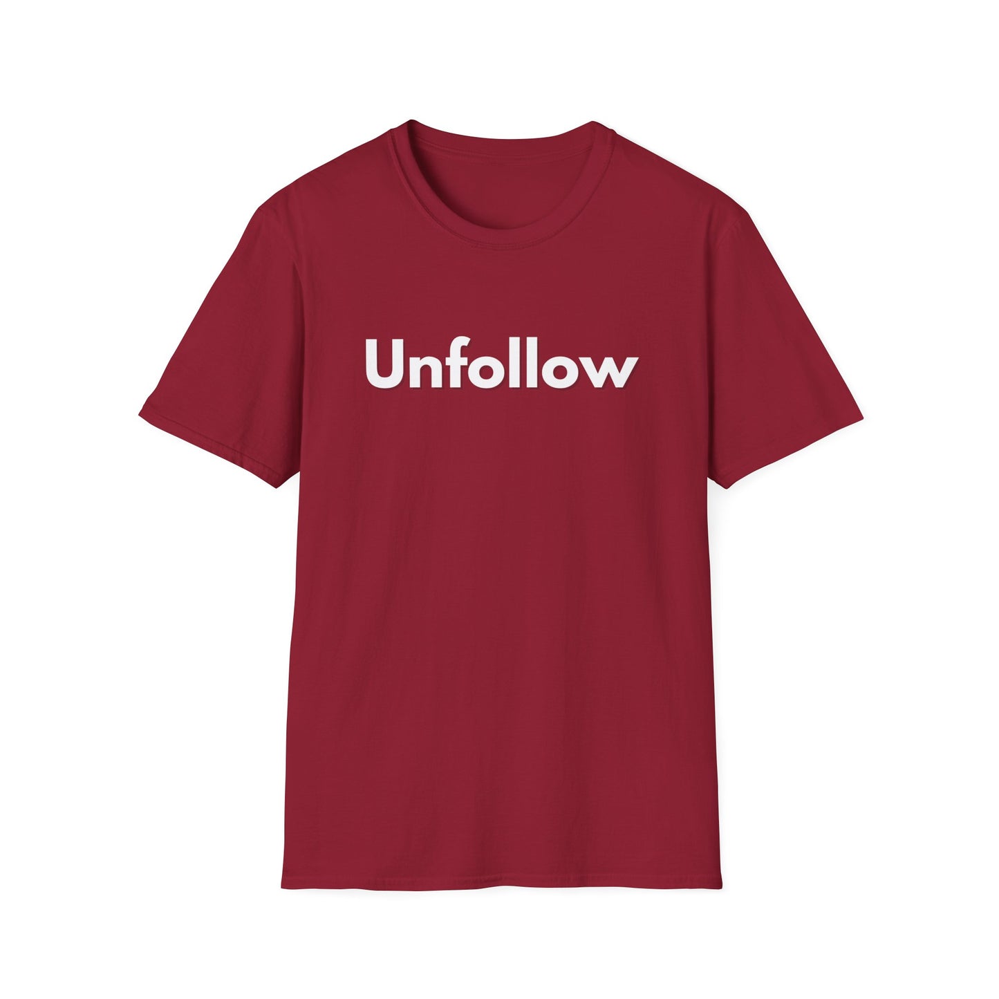 Unfollow-introvert-Tshirt-red