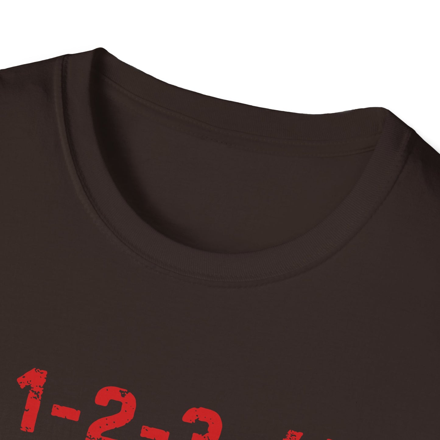 1-2-3-4! Unisex Softstyle T-Shirt - Design for the punk rock fan.