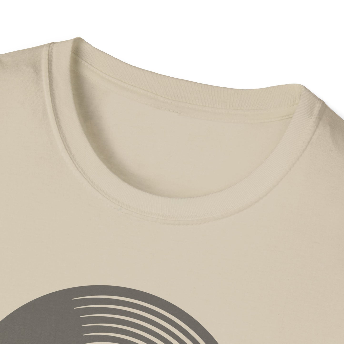 Spin The Black Circle Unisex Softstyle T-Shirt - Graphic Tee for Vinyl Enthusiasts