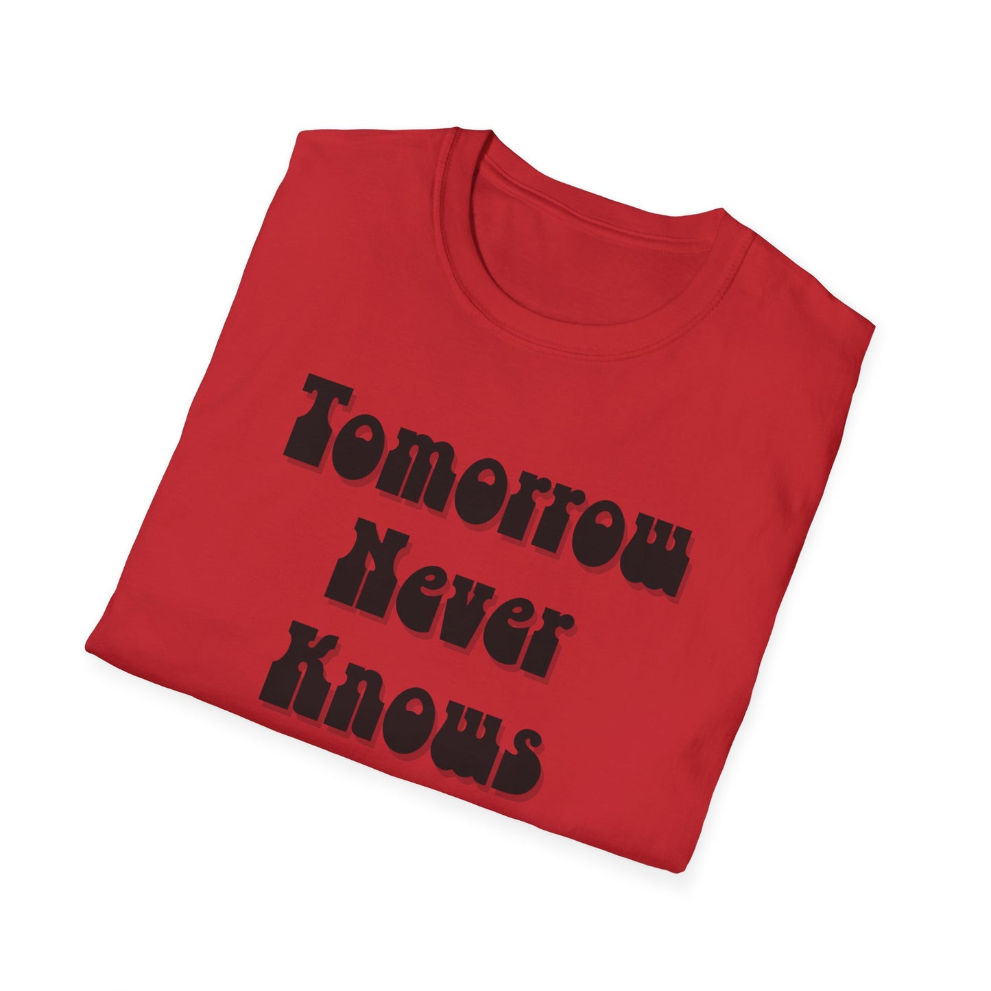 Tomorrow Never Knows Unisex Softstyle T-Shirt - Psychedelic Inspired Tee