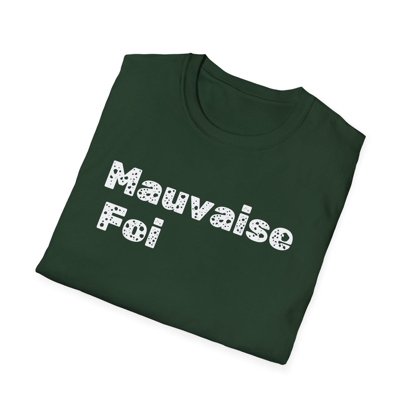 Mauvaise foi Unisex Softstyle T-Shirt - Design for the philosophy enthusiast.