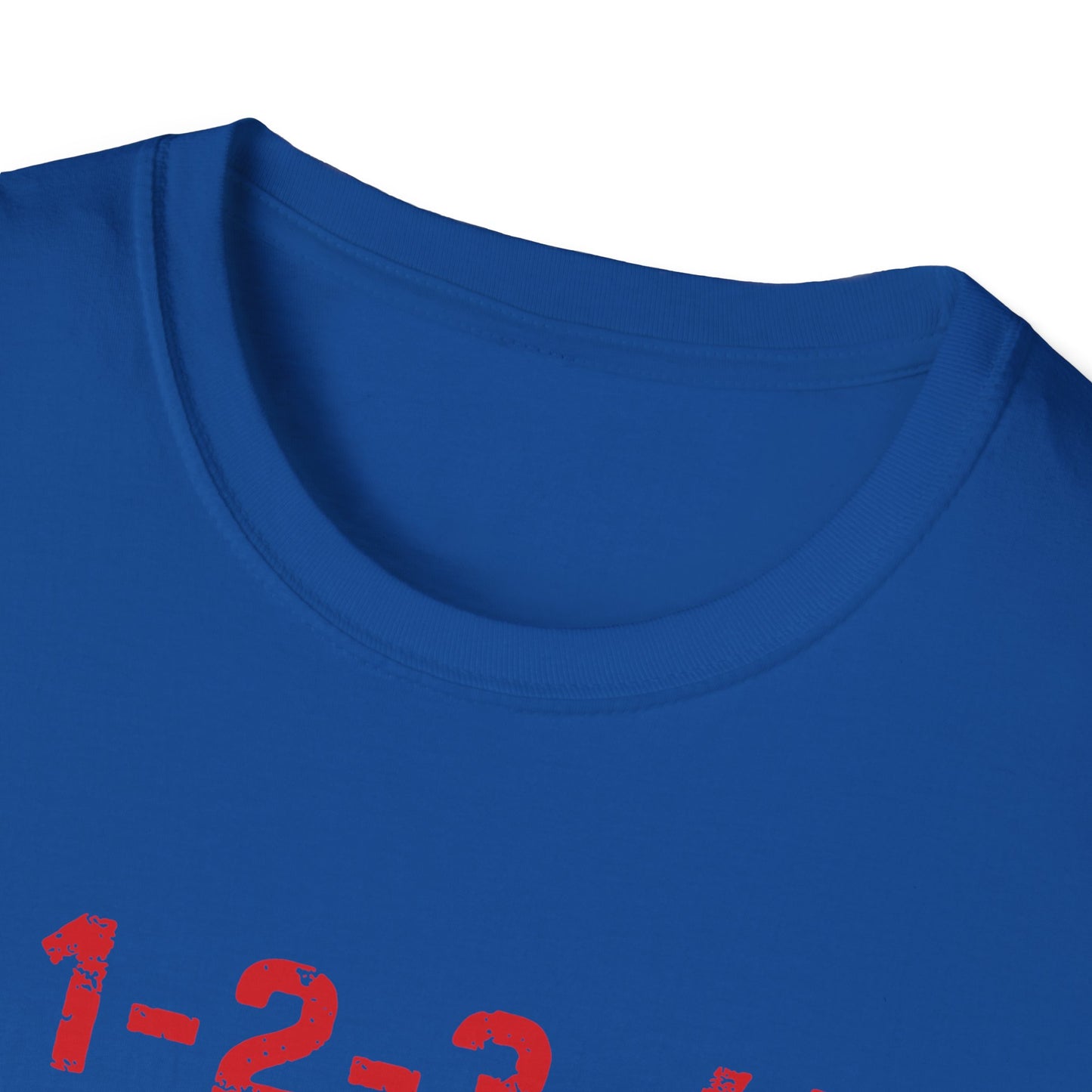 1-2-3-4! Unisex Softstyle T-Shirt - Design for the punk rock fan.
