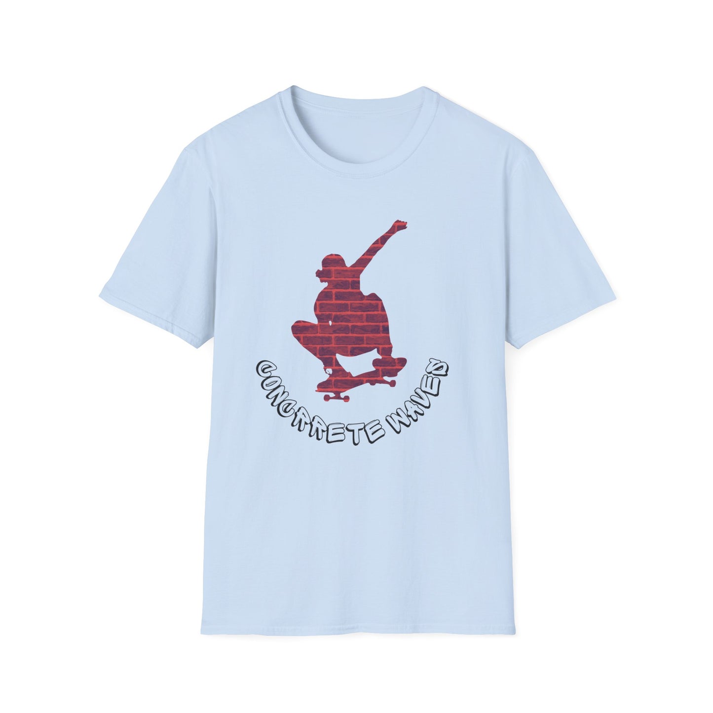 concrete jungle skatewear T-shirt-light blue