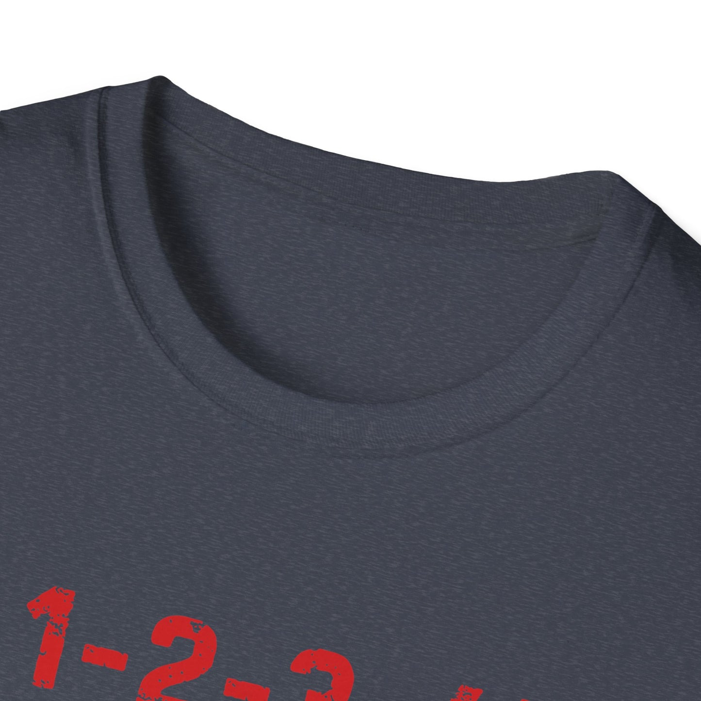 1-2-3-4! Unisex Softstyle T-Shirt - Design for the punk rock fan.