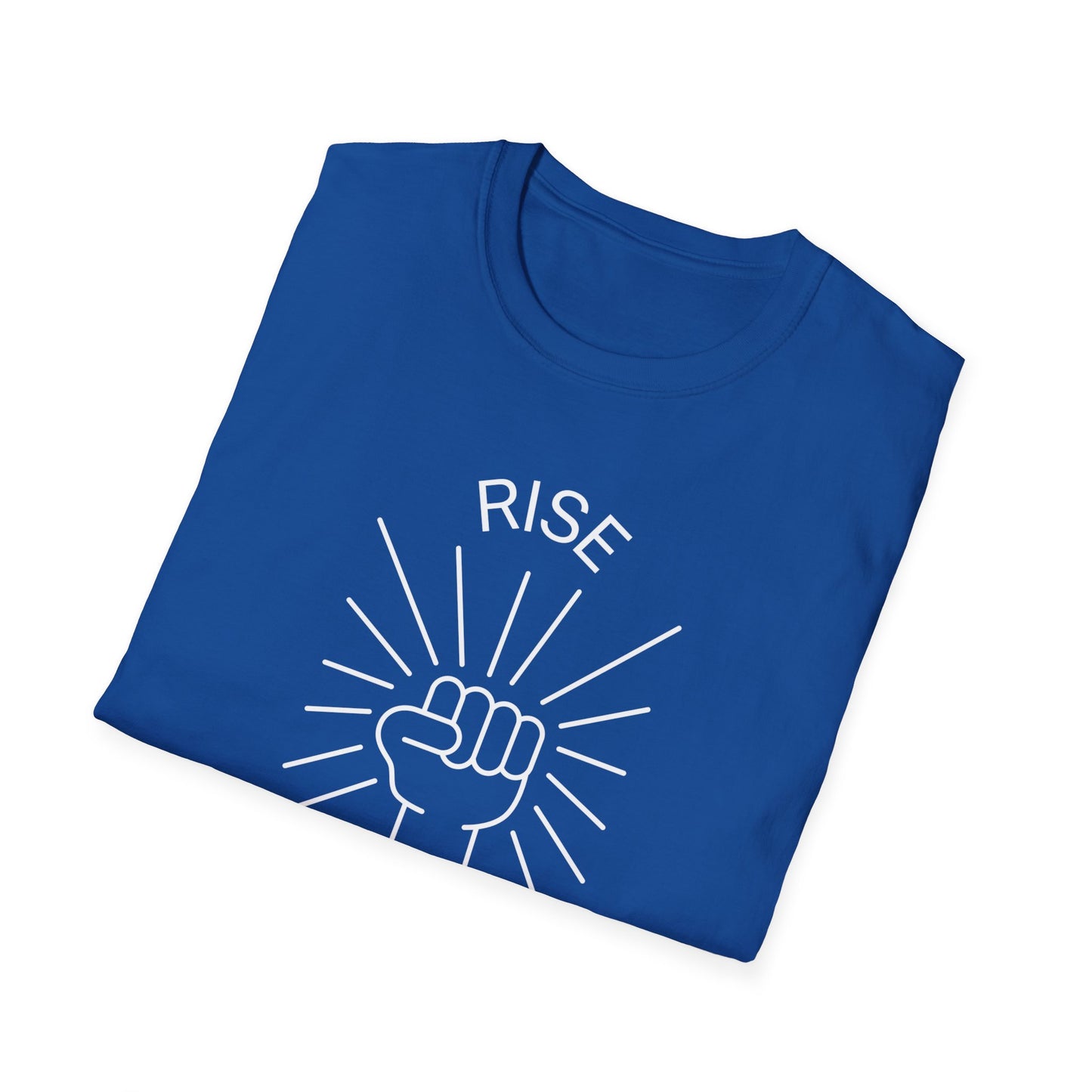 Rise Above Unisex Softstyle T-Shirt - Empowering Graphic Tee