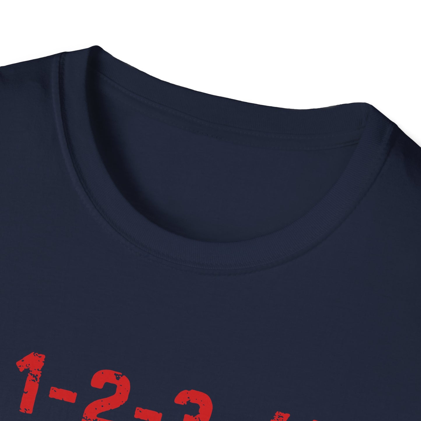 1-2-3-4! Unisex Softstyle T-Shirt - Design for the punk rock fan.