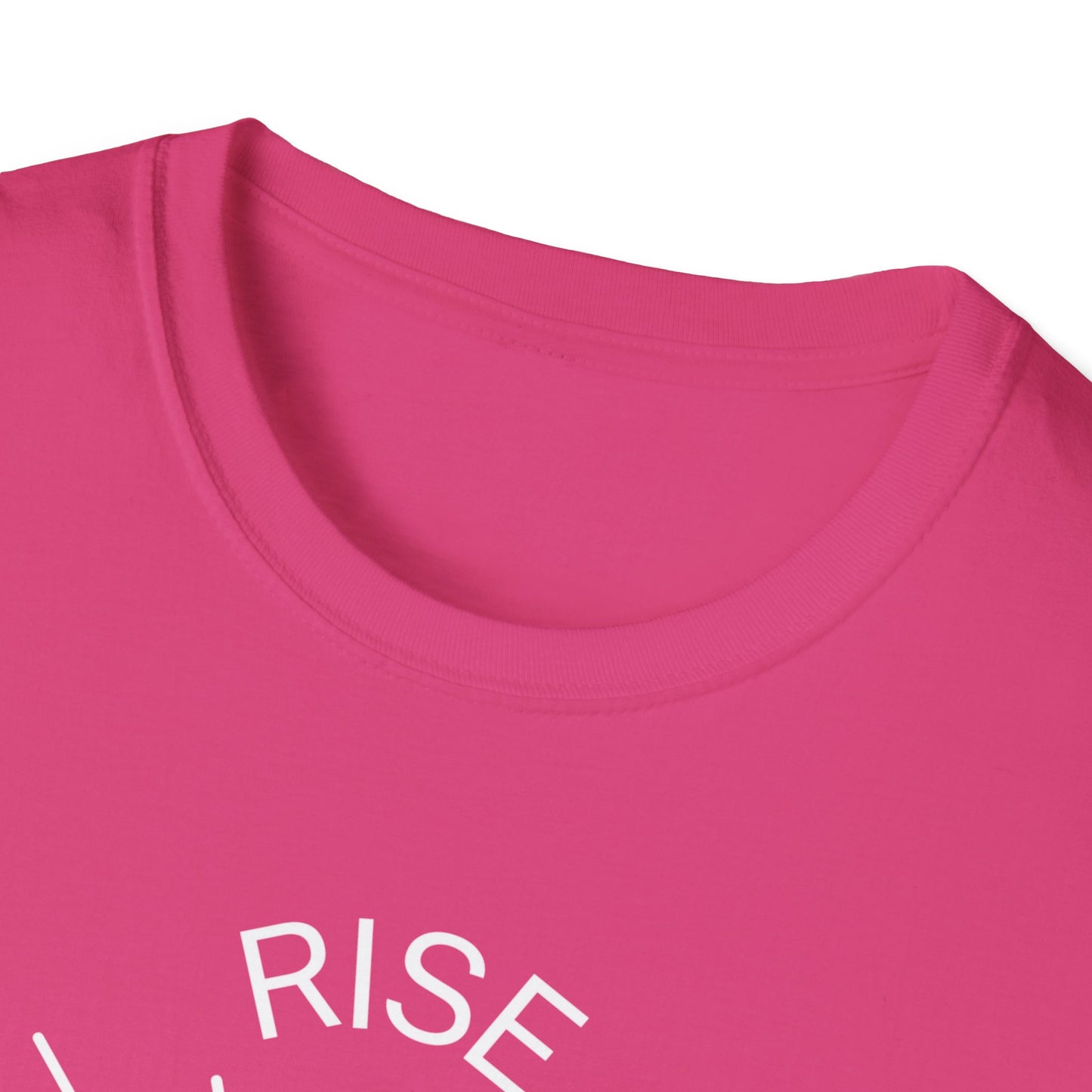 Rise Above Unisex Softstyle T-Shirt - Empowering Graphic Tee