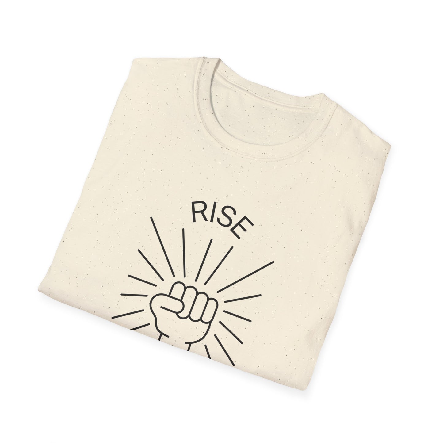 Rise Above Unisex Softstyle T-Shirt - Empowering Graphic Tee