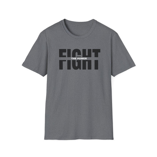 fight the pwer t-shirt-gray