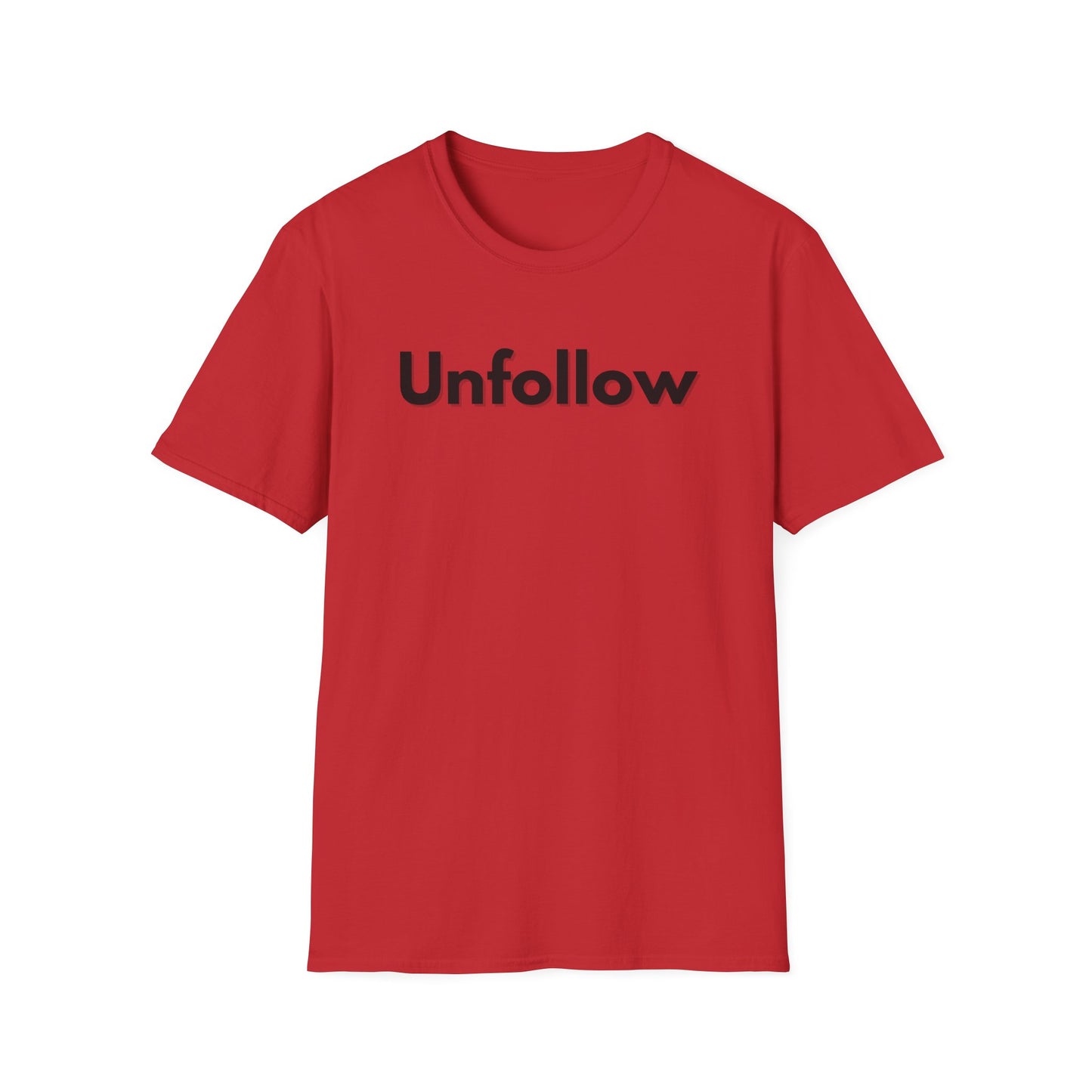 Unfollow-introvert-Tshirt-red