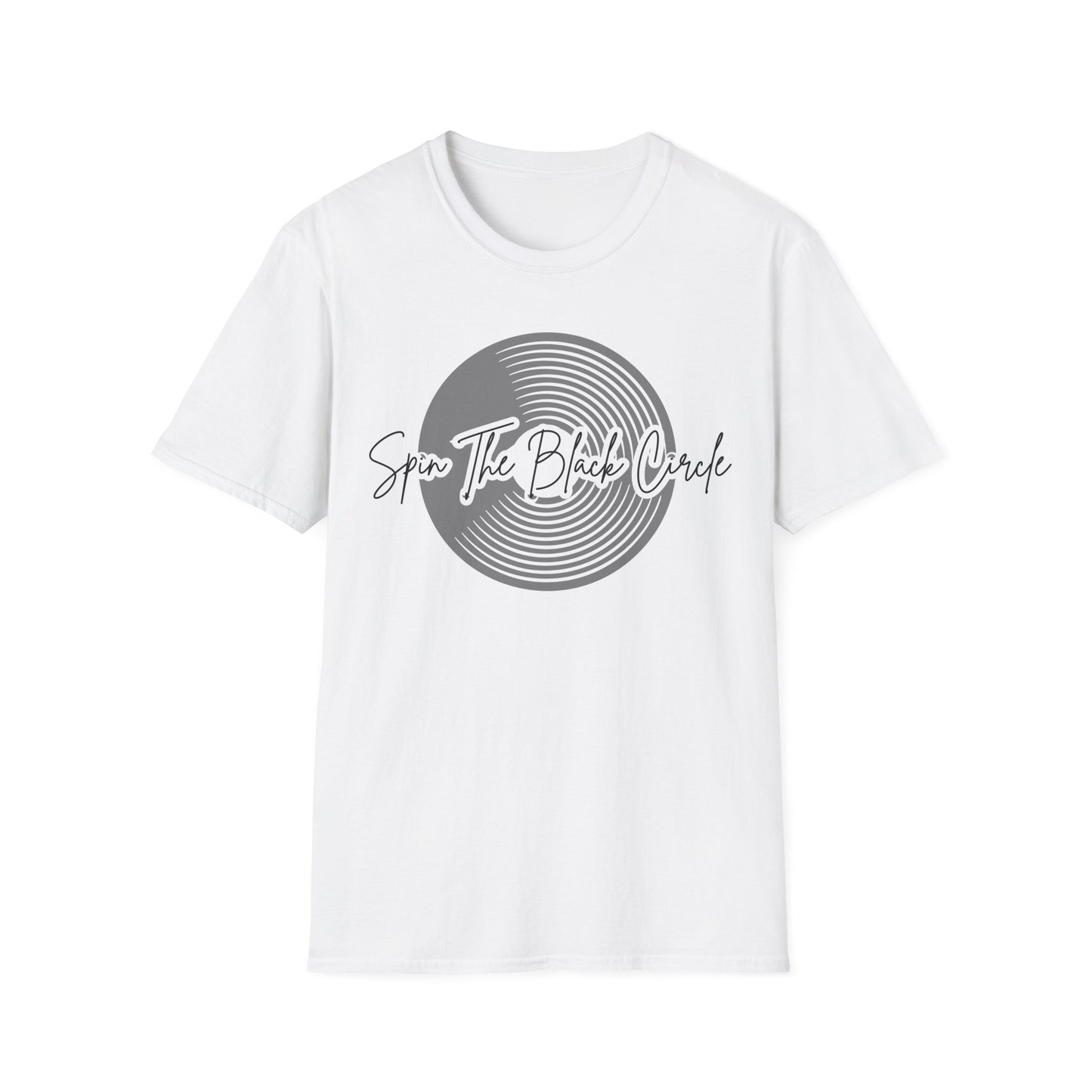 Spin The Black Circle -Softstyle T-Shirt for the Vinyl Enthusiast
