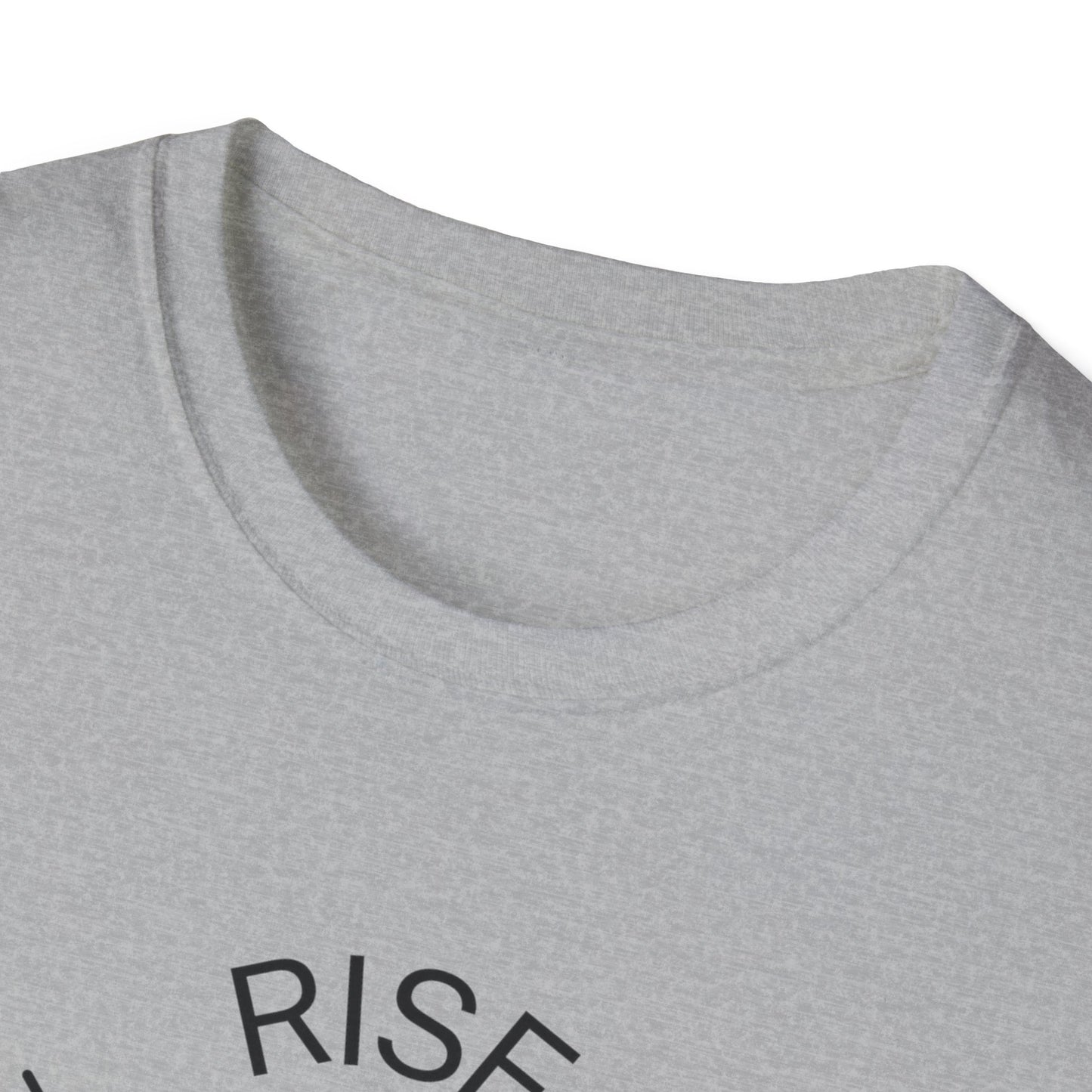 Rise Above Unisex Softstyle T-Shirt - Empowering Graphic Tee