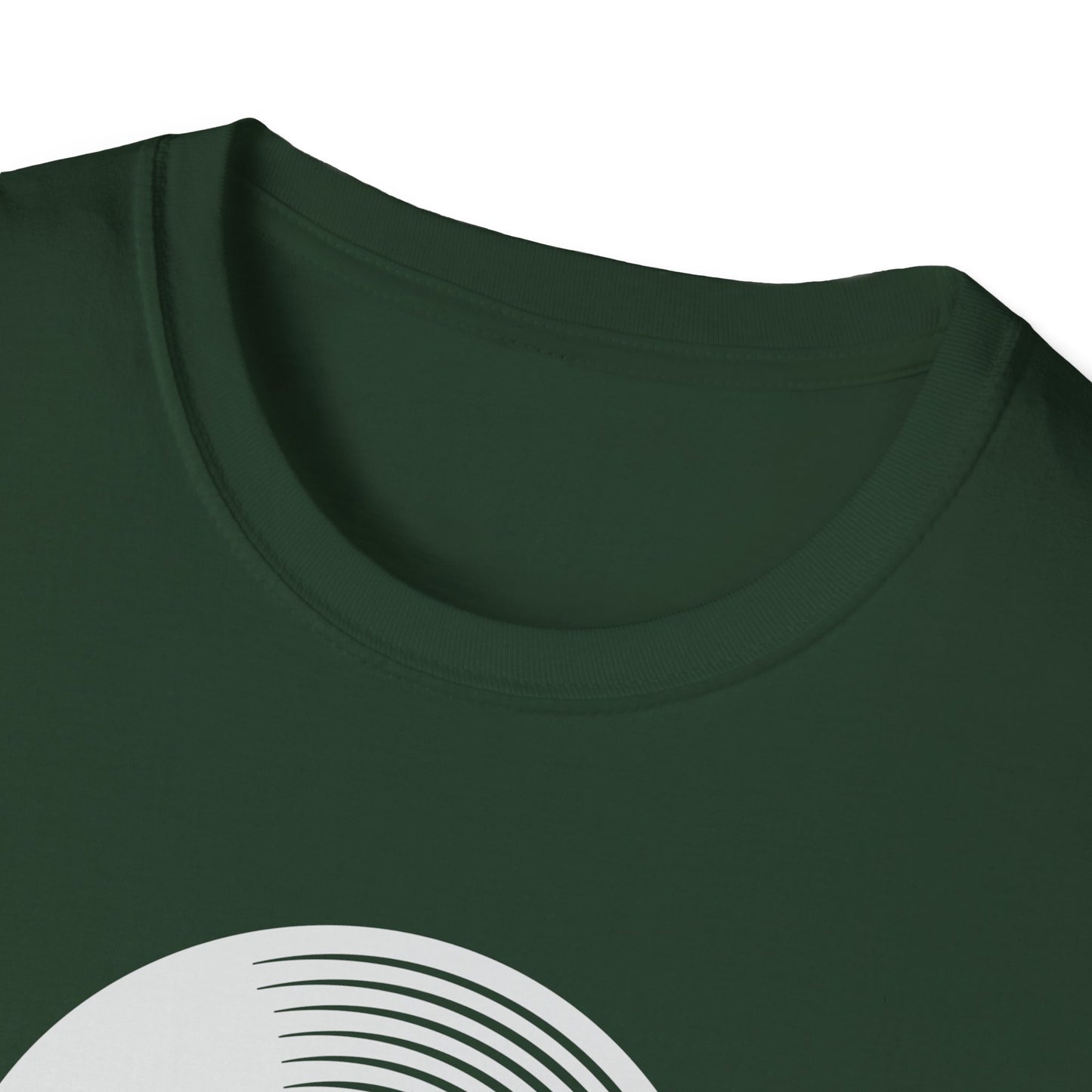 Spin The Black Circle Unisex Softstyle T-Shirt - Graphic Tee for Vinyl Enthusiasts