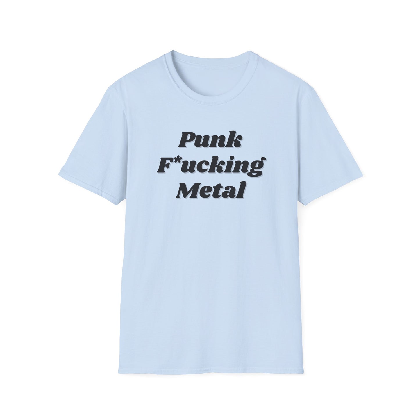 Punk F*cking Metal T-Shirt-light blue