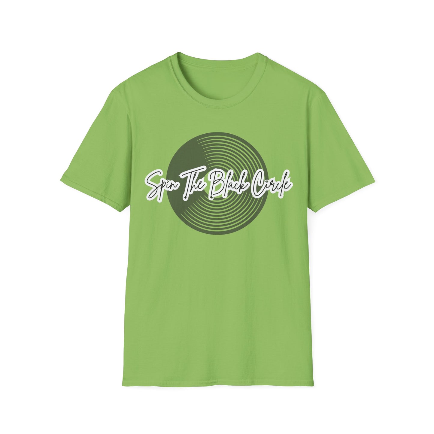 Spin The Black Circle -Softstyle T-Shirt for the Vinyl Enthusiast