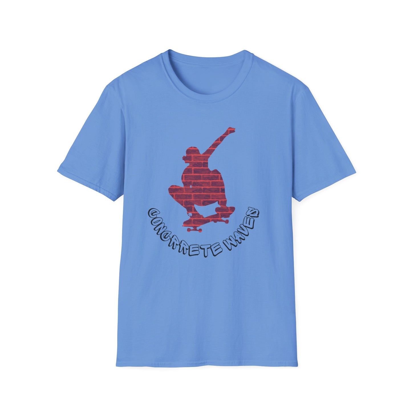 concrete jungle skatewear T-shirt-blue