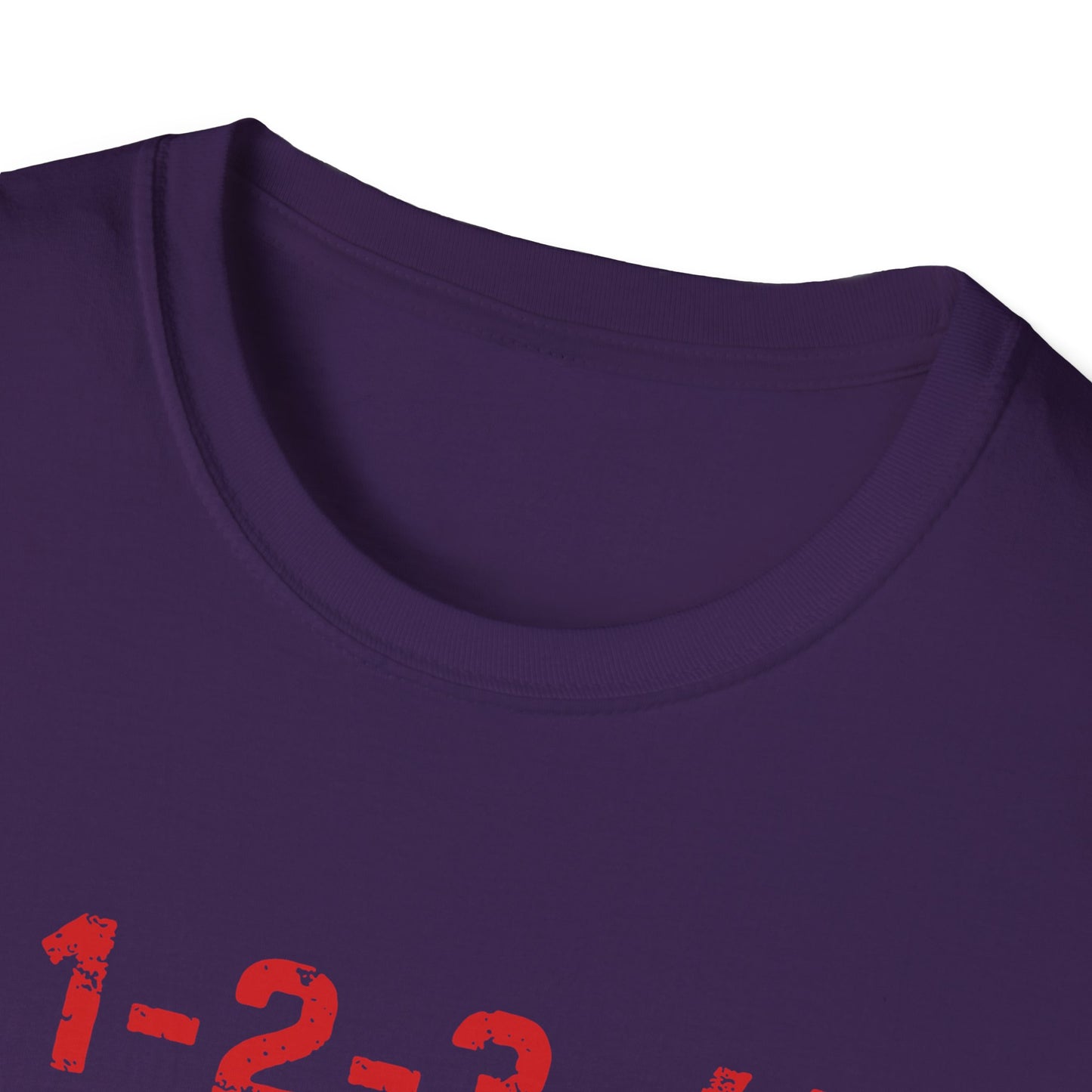 1-2-3-4! Unisex Softstyle T-Shirt - Design for the punk rock fan.