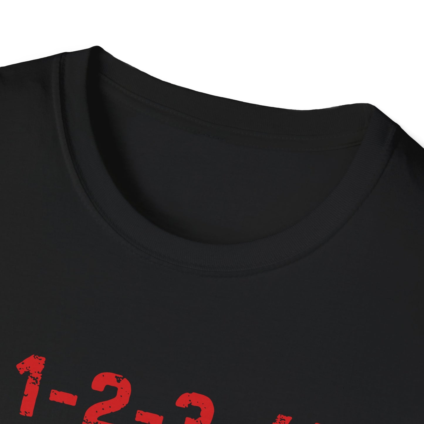 1-2-3-4! Unisex Softstyle T-Shirt - Design for the punk rock fan.
