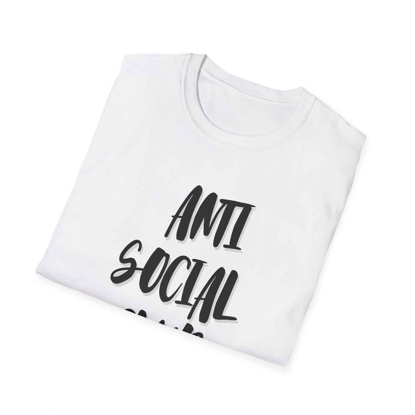 Anti Social Club Unisex T-Shirt | Trendy Casual Wear for Introverts