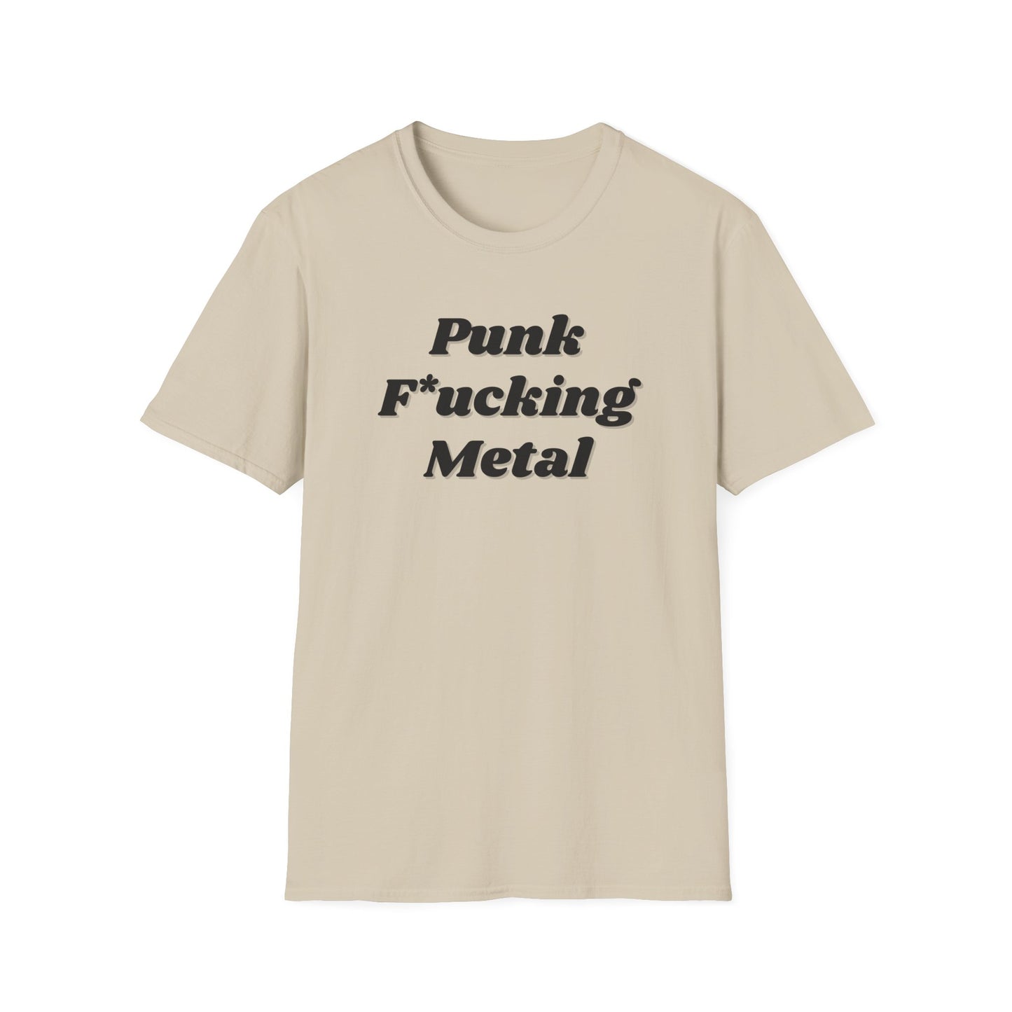Punk F*cking Metal T-Shirt-beige