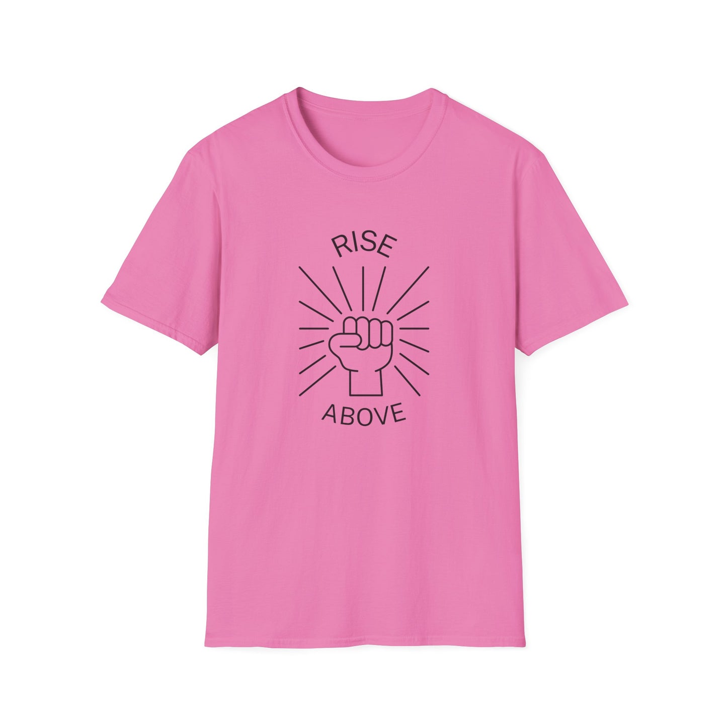 rise above-T-shirt-pink