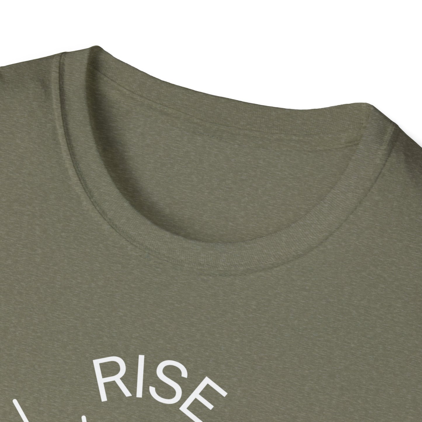 Rise Above Unisex Softstyle T-Shirt - Empowering Graphic Tee