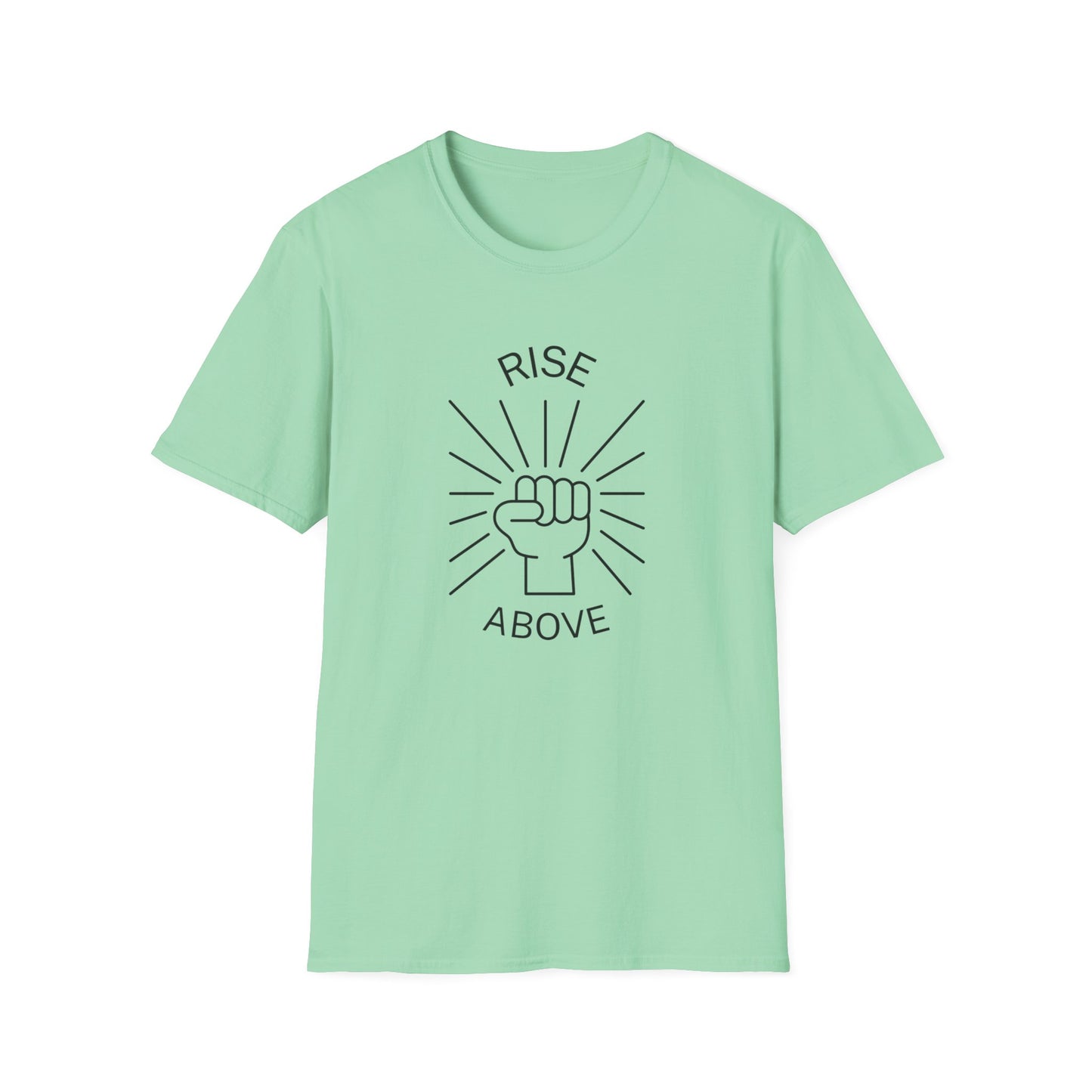 rise above-T-shirt-mint green