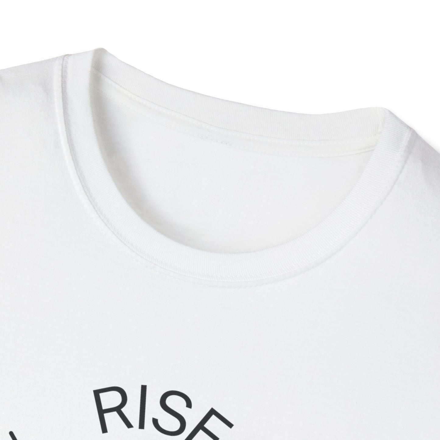 Rise Above Unisex Softstyle T-Shirt - Empowering Graphic Tee