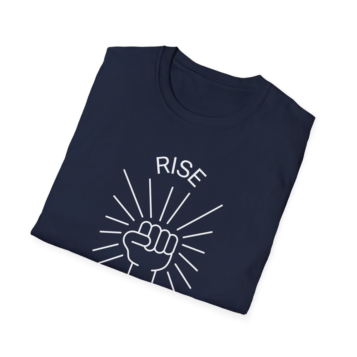 Rise Above Unisex Softstyle T-Shirt - Empowering Graphic Tee