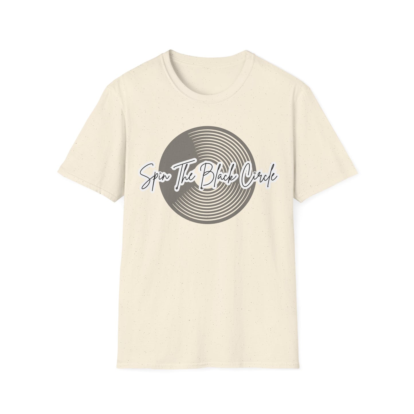Spin The Black Circle -Softstyle T-Shirt for the Vinyl Enthusiast