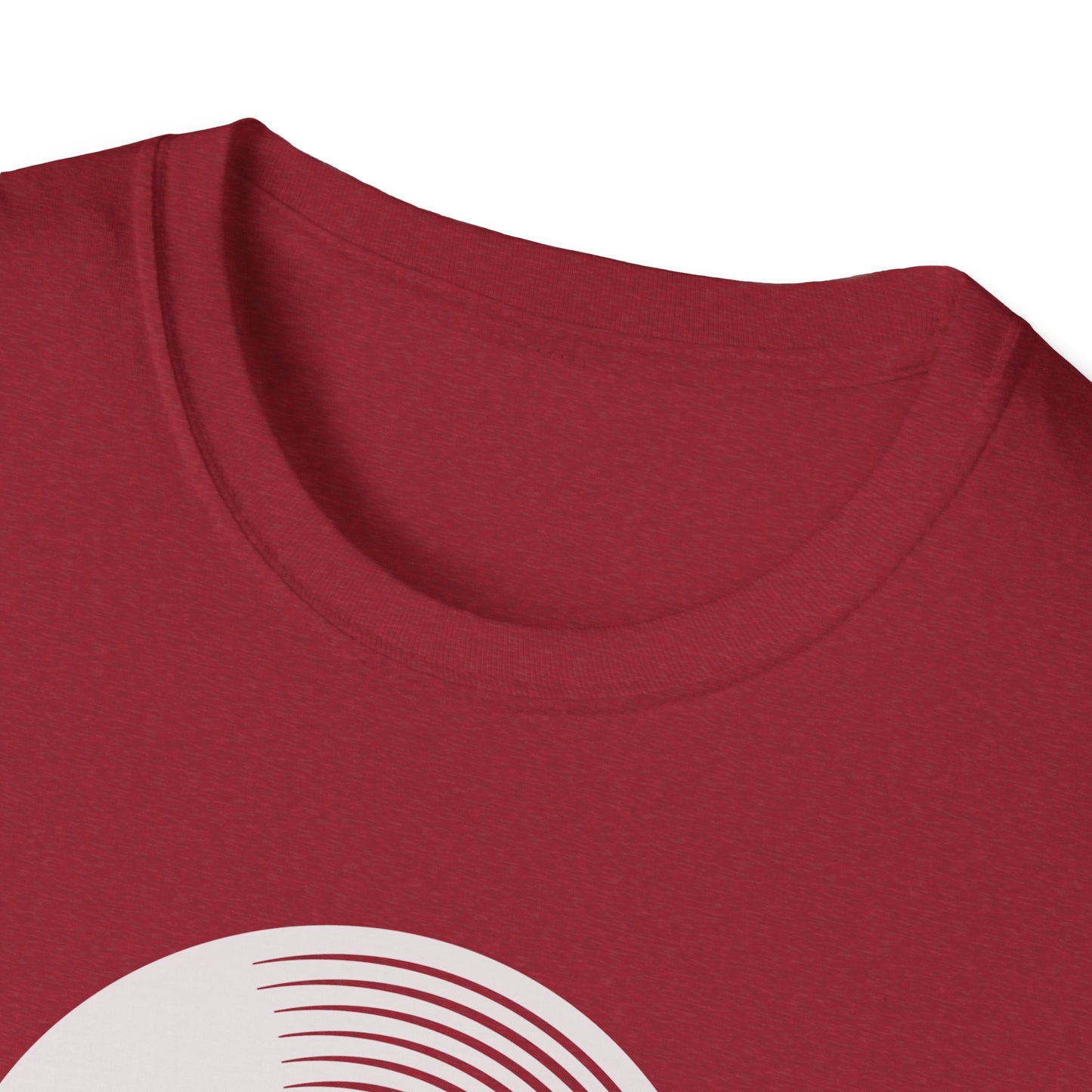 Spin The Black Circle Unisex Softstyle T-Shirt - Graphic Tee for Vinyl Enthusiasts