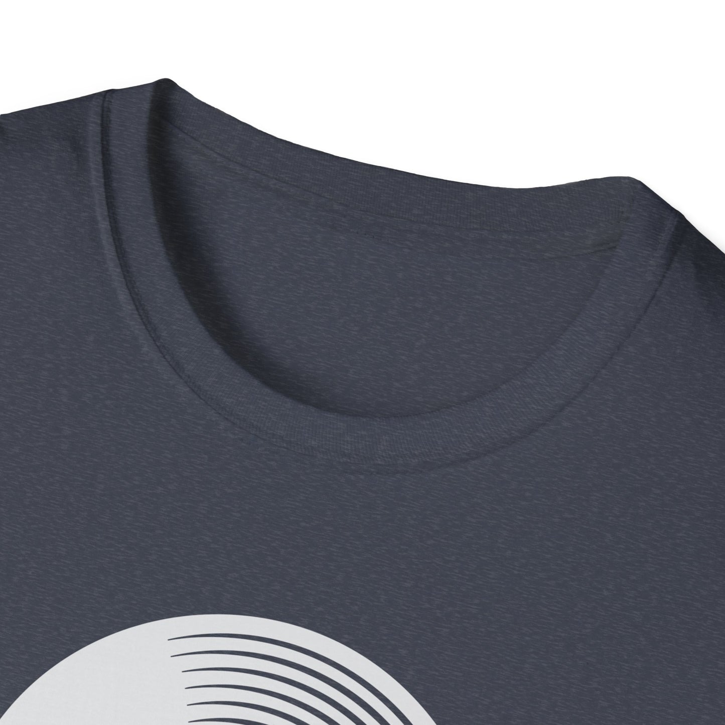 Spin The Black Circle Unisex Softstyle T-Shirt - Graphic Tee for Vinyl Enthusiasts