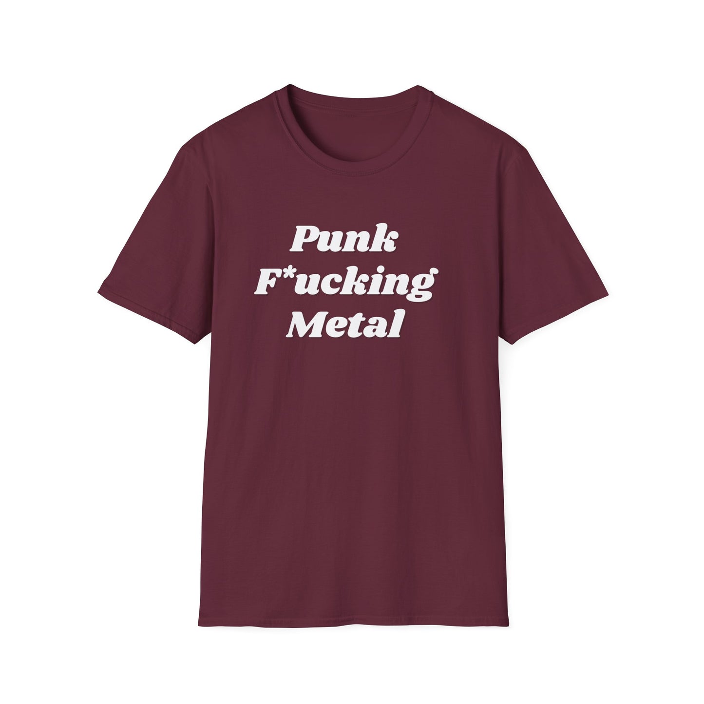 Punk F*cking Metal T-Shirt-dark red
