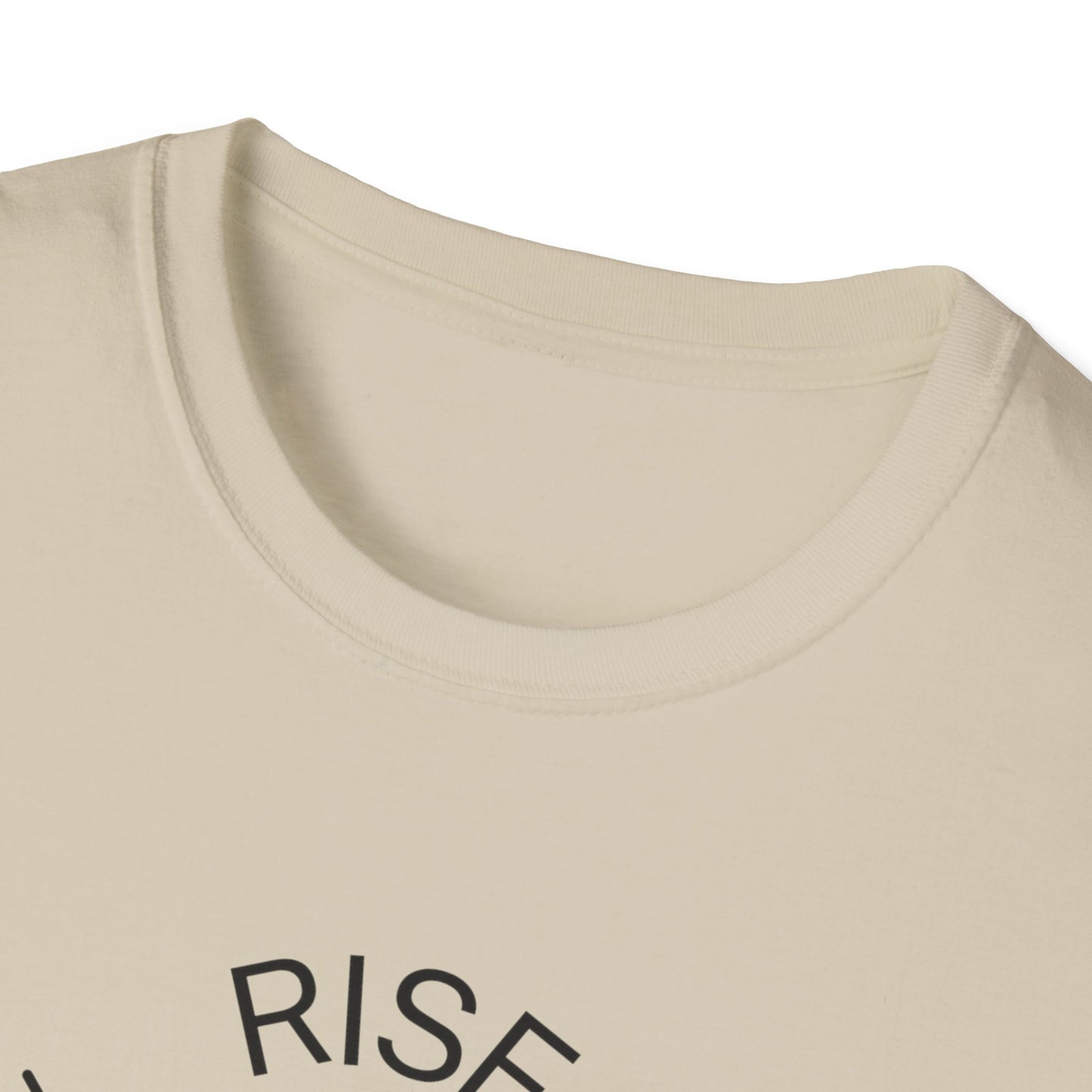 Rise Above Unisex Softstyle T-Shirt - Empowering Graphic Tee