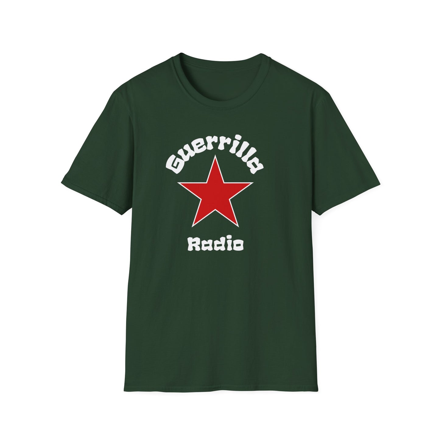 Guerrilla radio star T-shirt-green