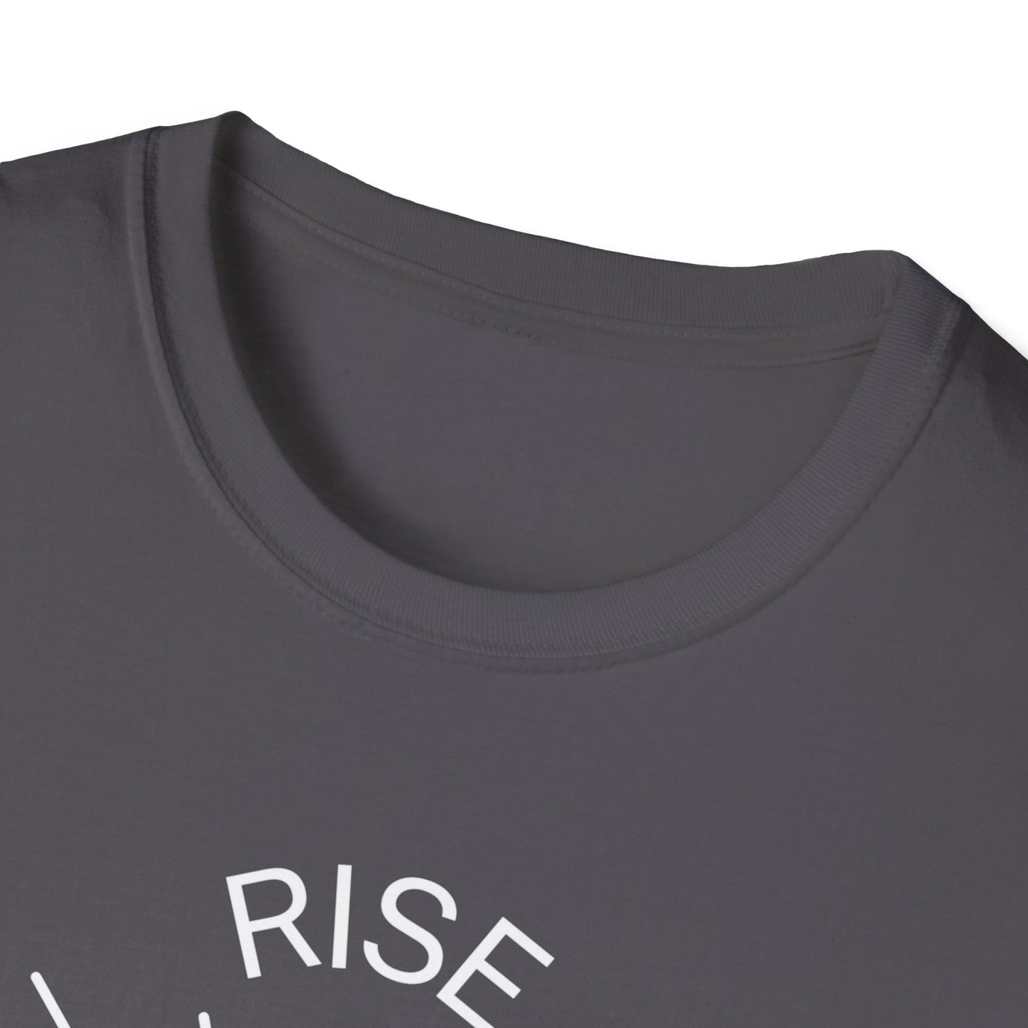 Rise Above Unisex Softstyle T-Shirt - Empowering Graphic Tee