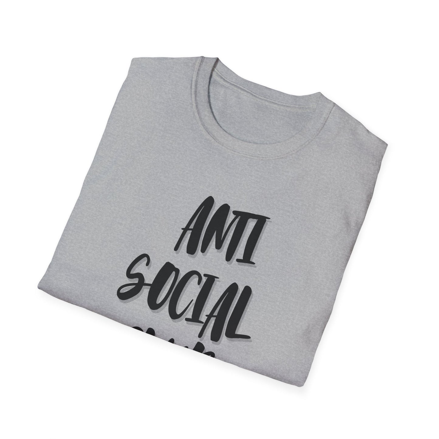 Anti Social Club Unisex T-Shirt | Trendy Casual Wear for Introverts