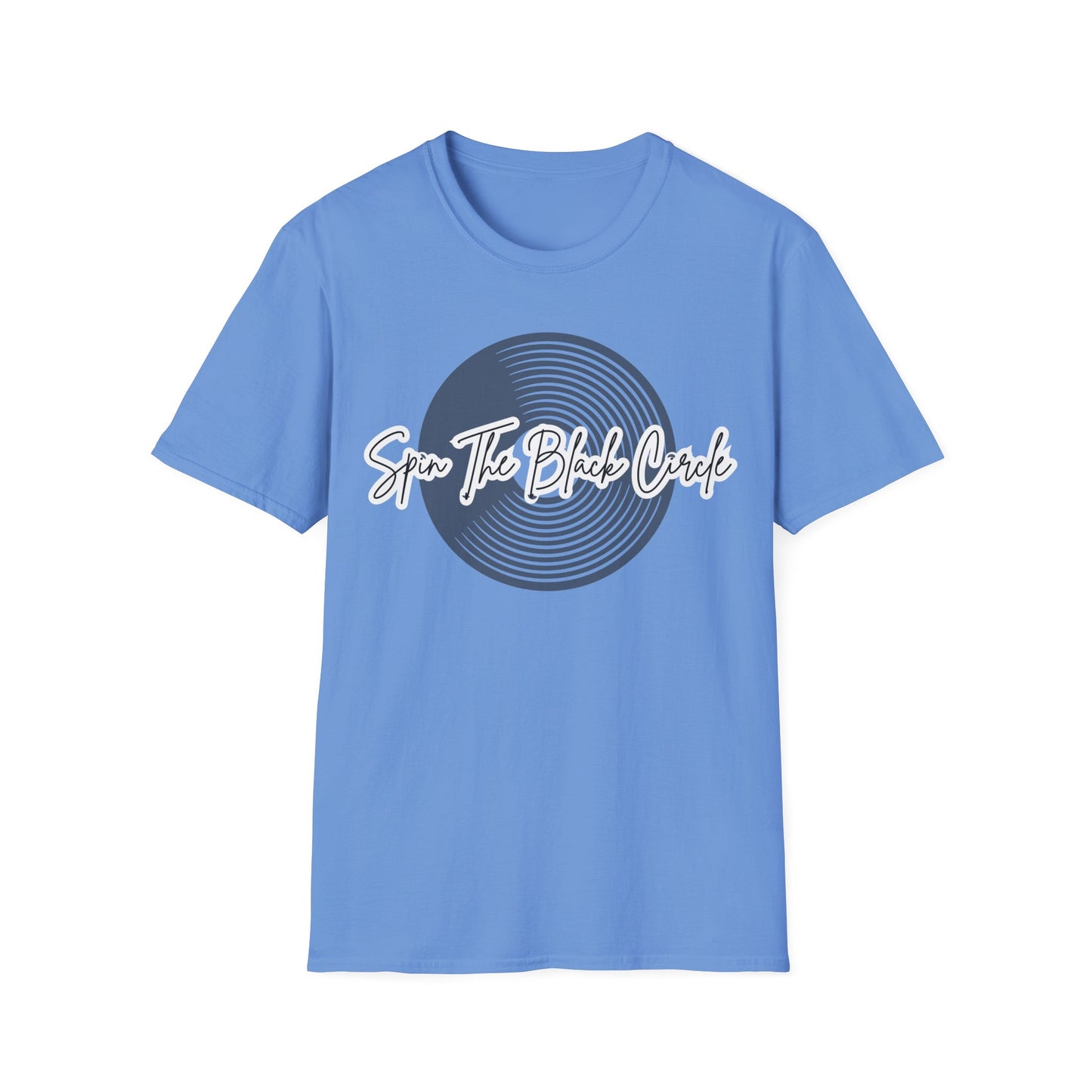 Spin The Black Circle -Softstyle T-Shirt for the Vinyl Enthusiast