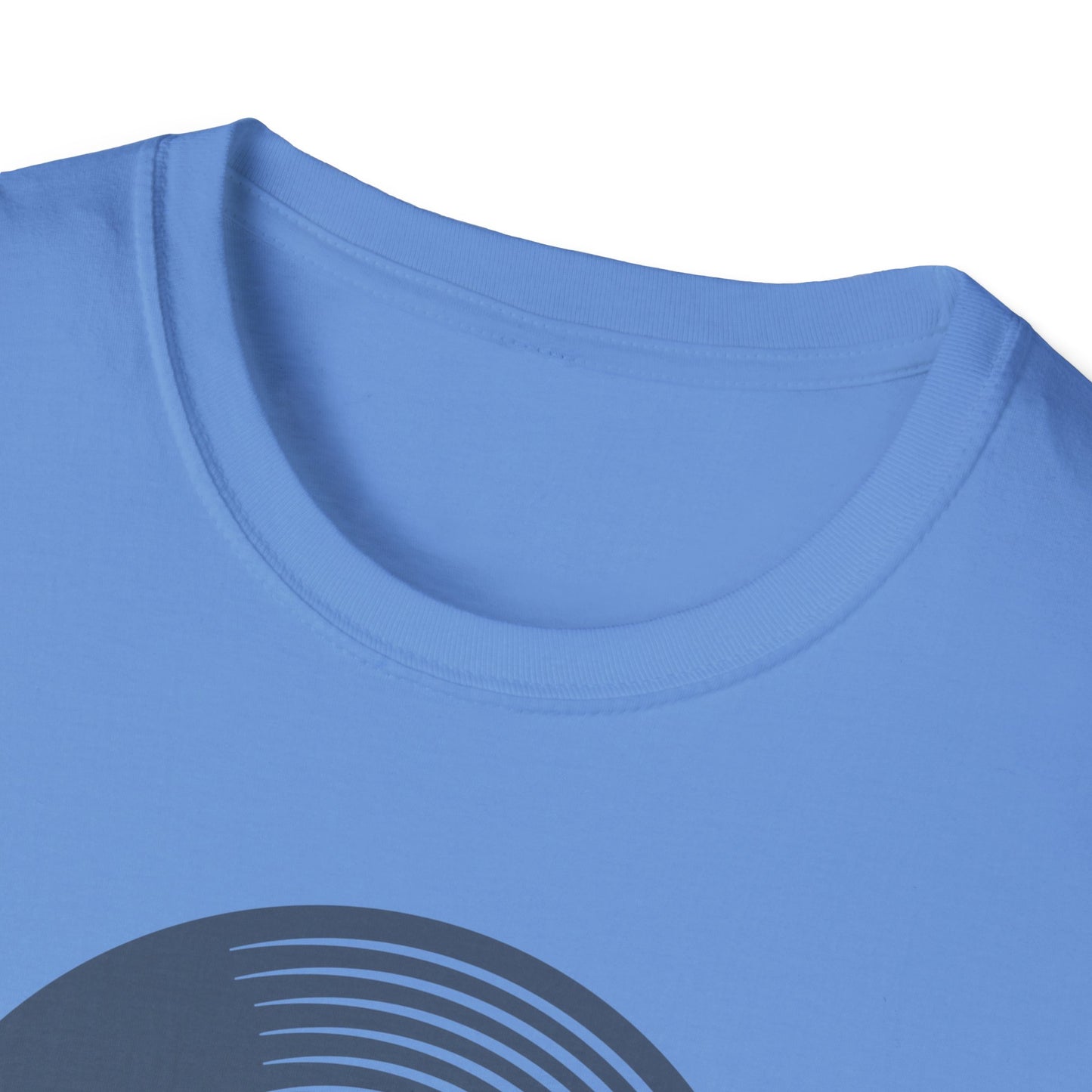 Spin The Black Circle Unisex Softstyle T-Shirt - Graphic Tee for Vinyl Enthusiasts