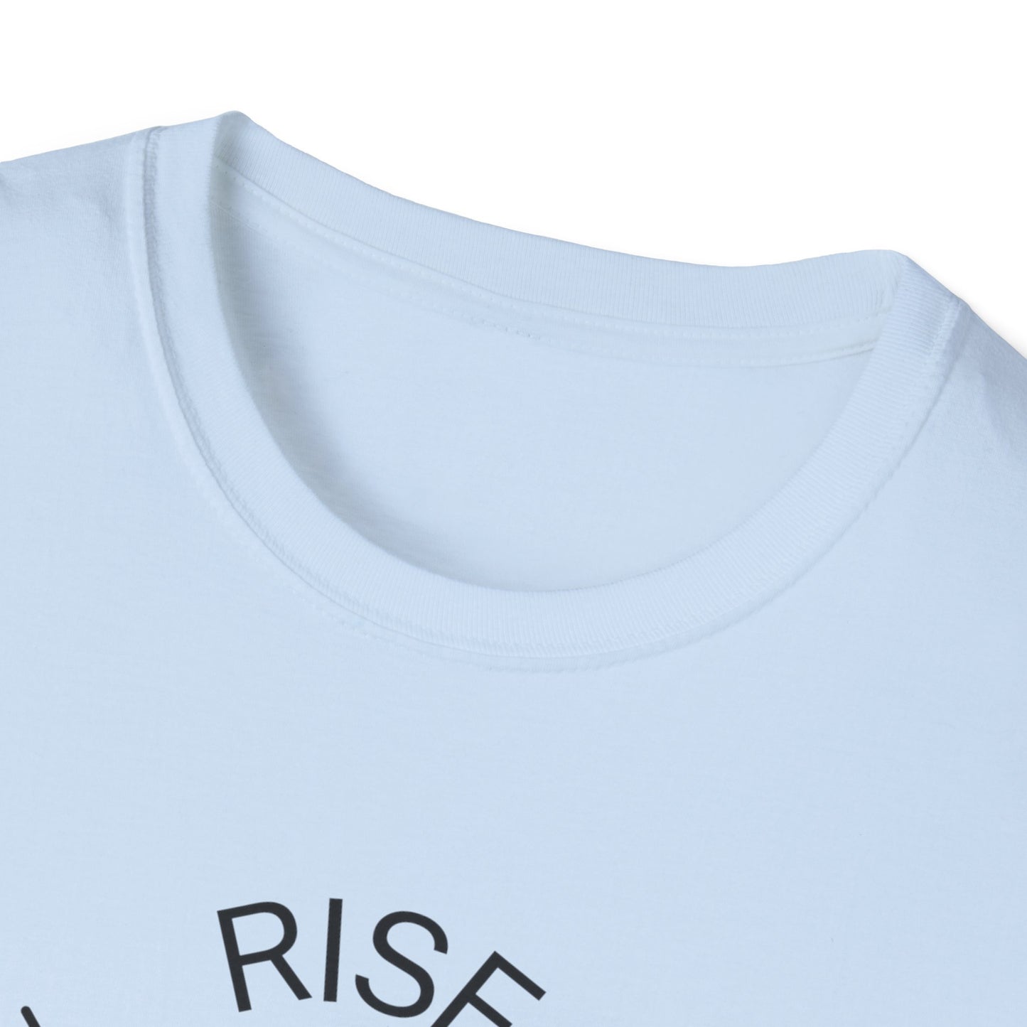 Rise Above Unisex Softstyle T-Shirt - Empowering Graphic Tee