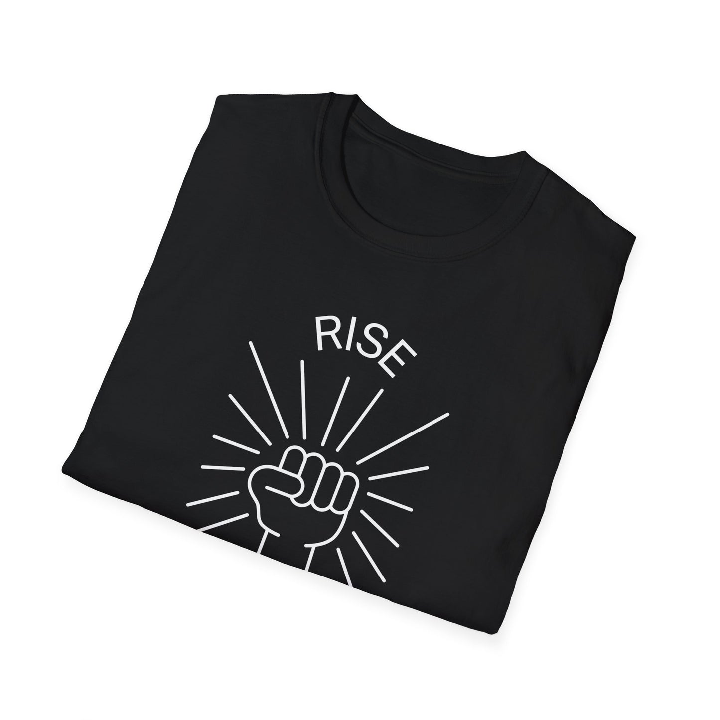 Rise Above Unisex Softstyle T-Shirt - Empowering Graphic Tee
