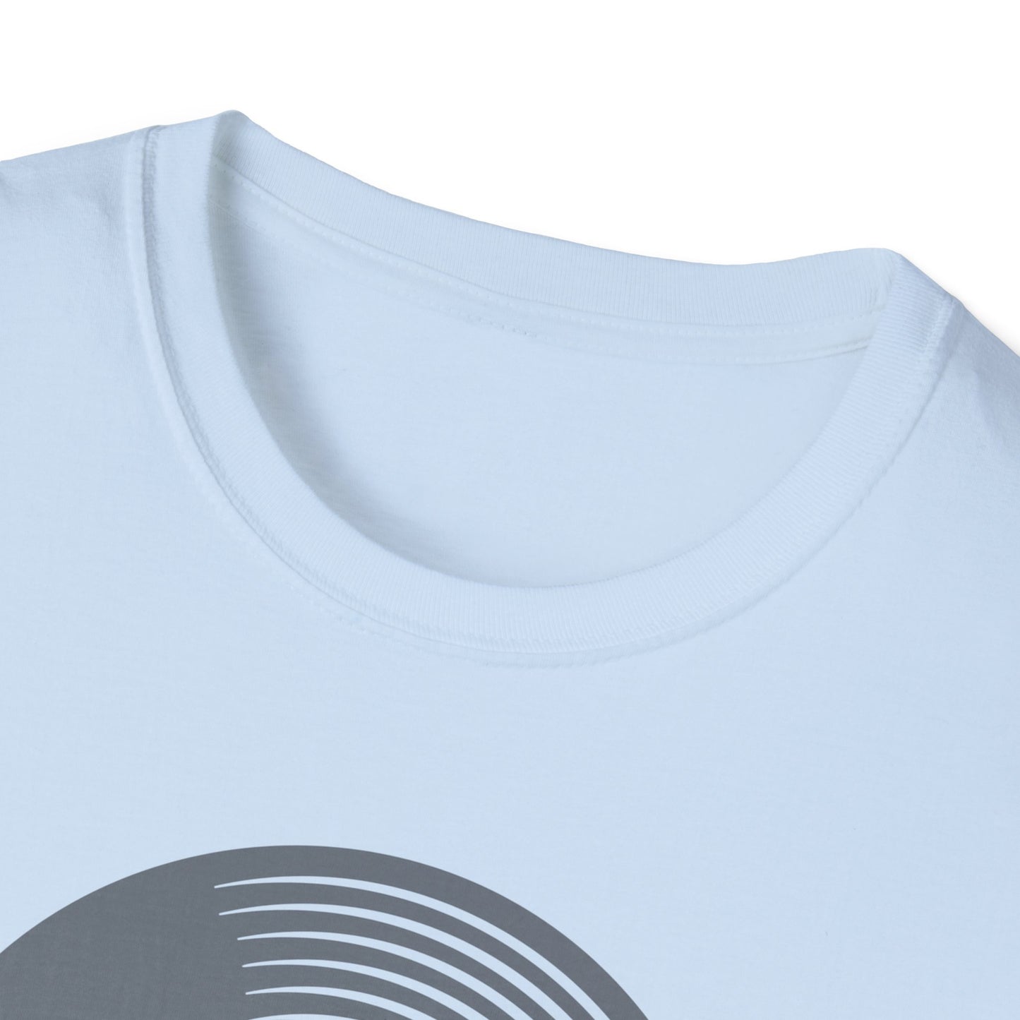 Spin The Black Circle Unisex Softstyle T-Shirt - Graphic Tee for Vinyl Enthusiasts