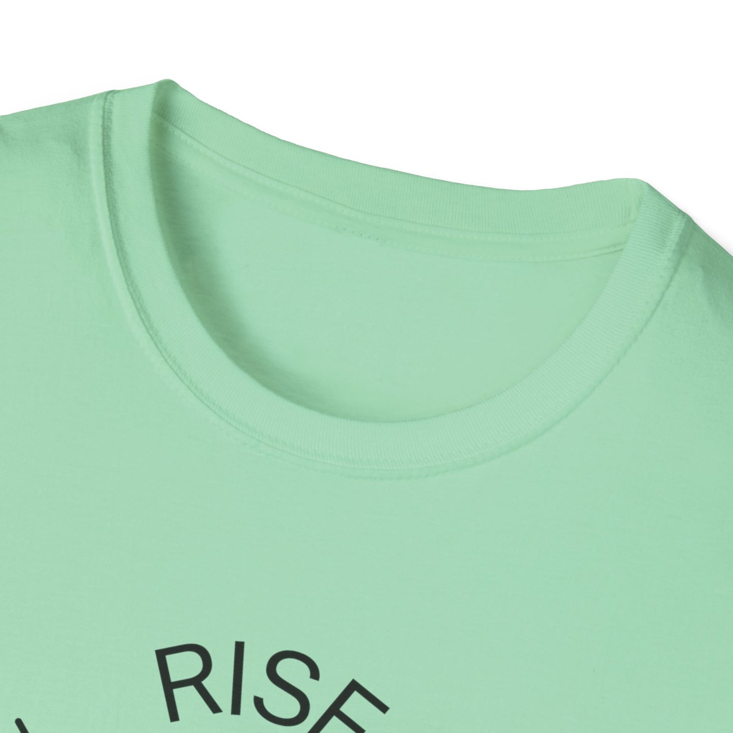 Rise Above Unisex Softstyle T-Shirt - Empowering Graphic Tee