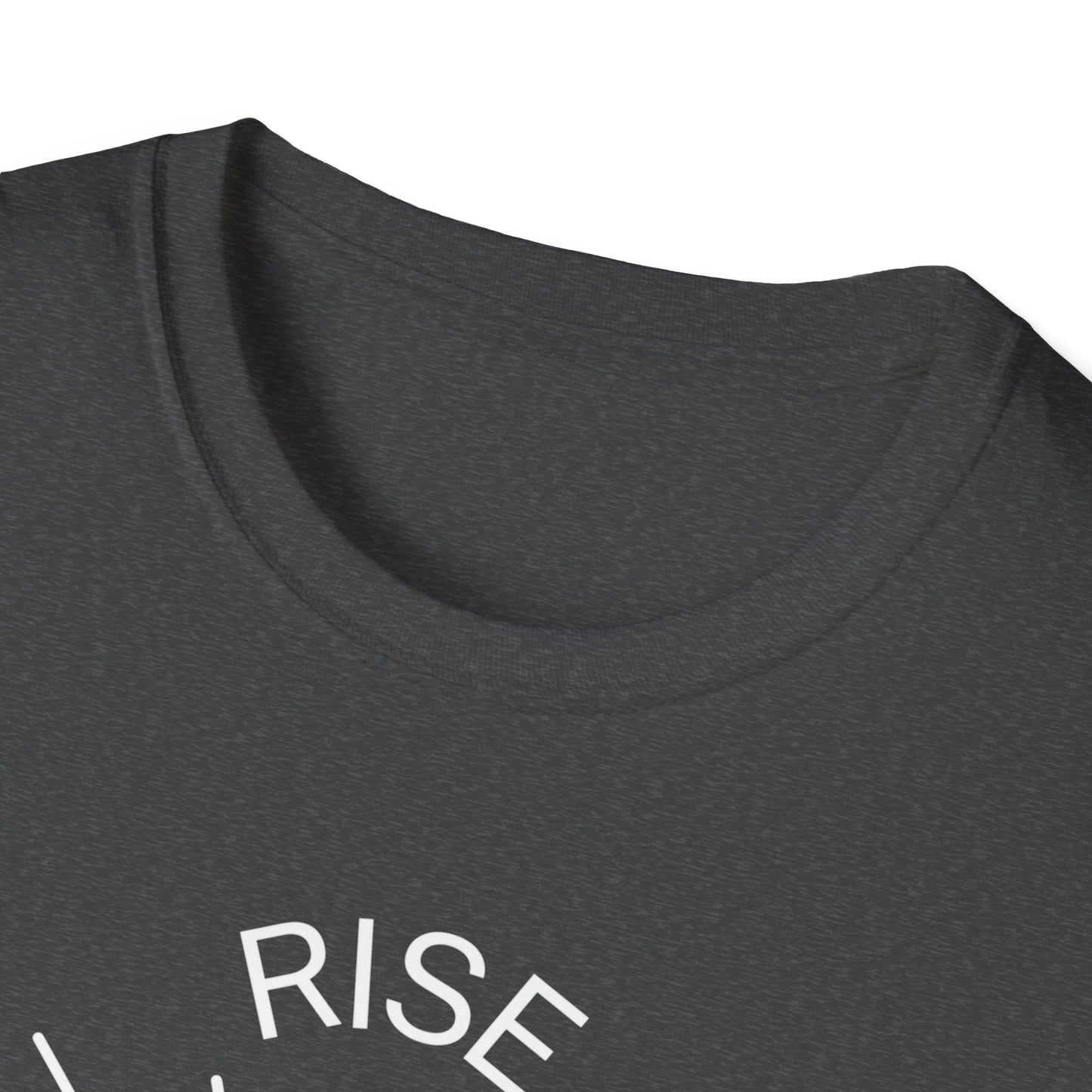 Rise Above Unisex Softstyle T-Shirt - Empowering Graphic Tee