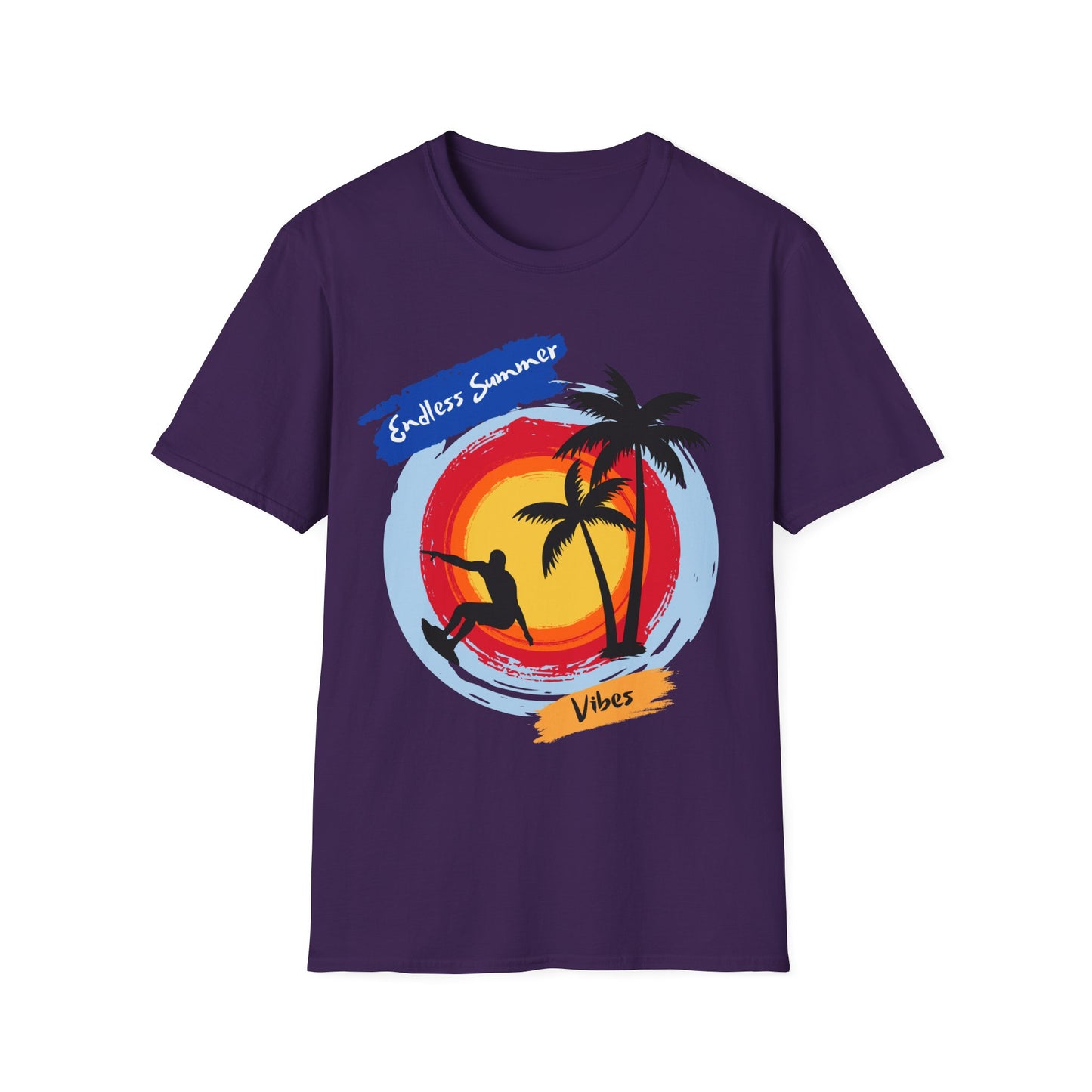endless summer surf T-shirt-purple