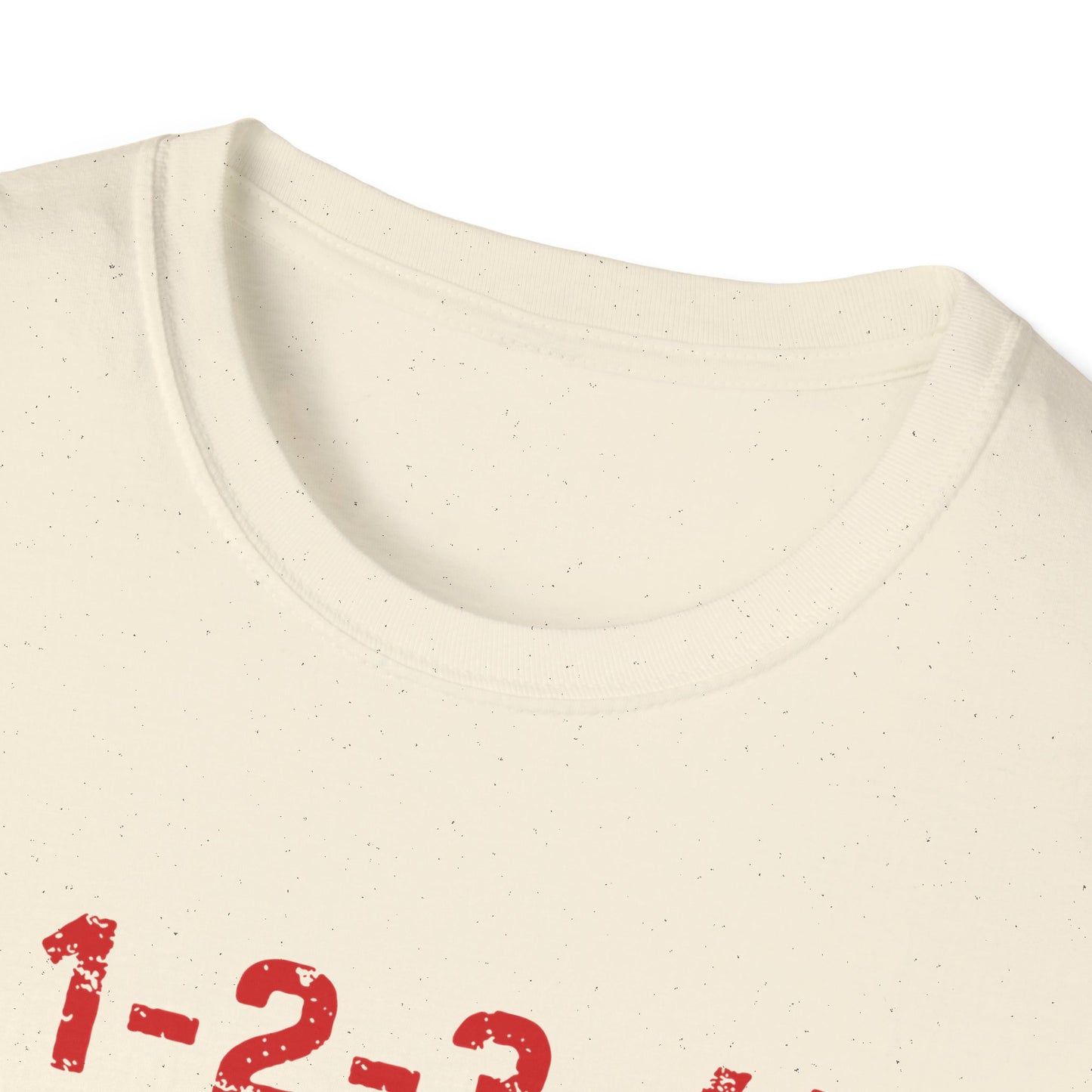 1-2-3-4! Unisex Softstyle T-Shirt - Design for the punk rock fan.