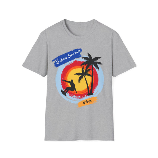 endless summer surf T-shirt-gray