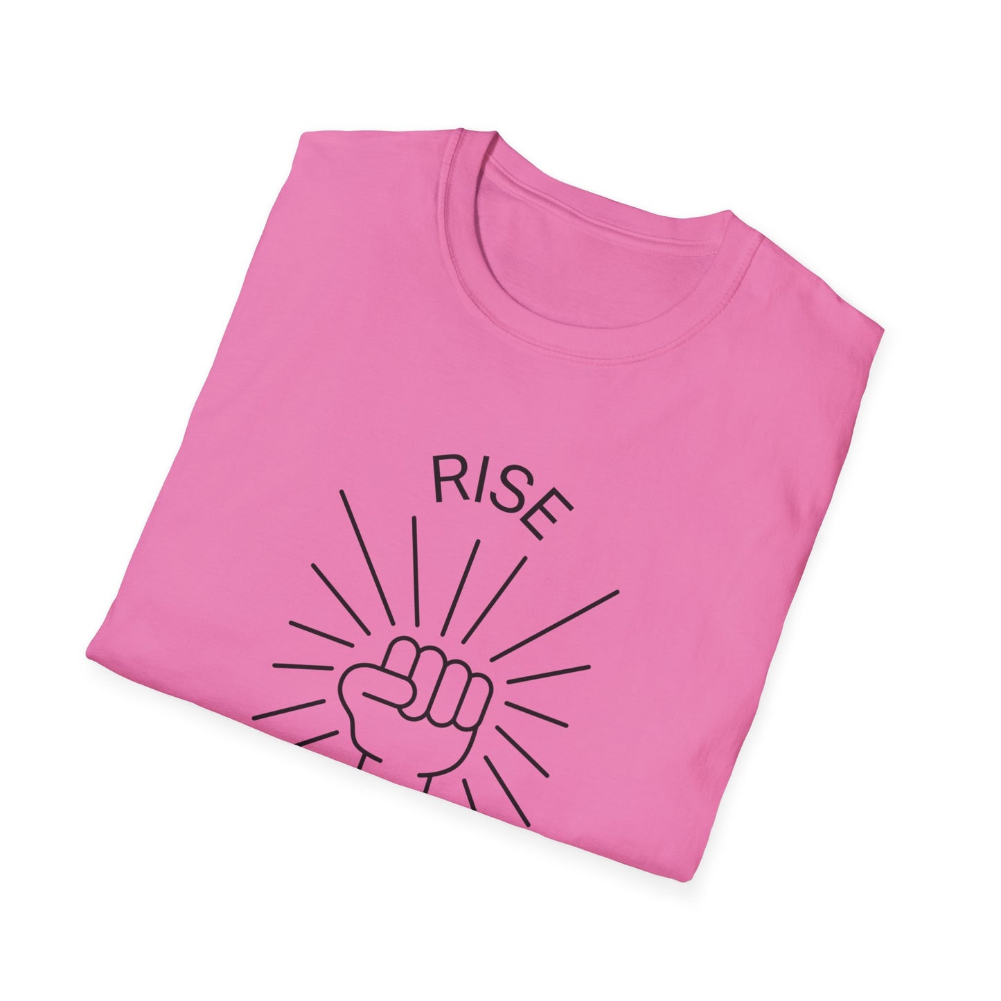 Rise Above Unisex Softstyle T-Shirt - Empowering Graphic Tee
