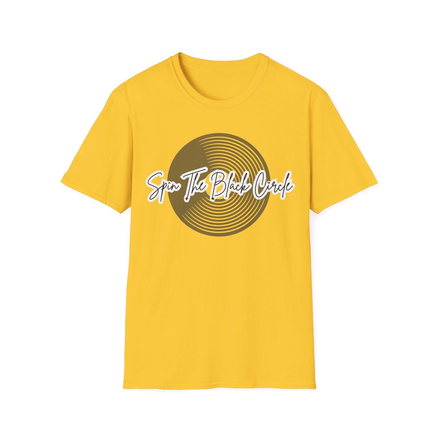 Spin The Black Circle -Softstyle T-Shirt for the Vinyl Enthusiast